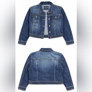 Maurices Blue Denim Cropped Jean Jacket